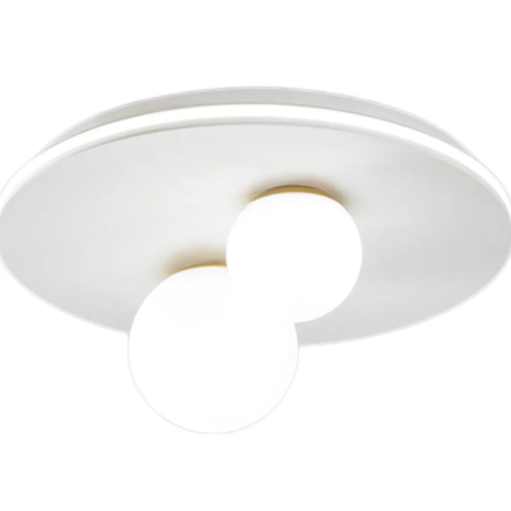 Plafoniere Moderne-Perenz Illuminazione Plafoniera moderna ball perenz bianco oro led 38w 3000k
