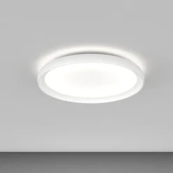 Plafoniere Moderne-Top Light Plafoniera moderna bianca biemissione luce led 37w cct rotondo plana