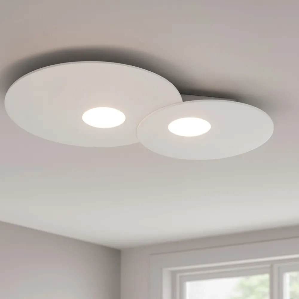 Plafoniere Moderne-Top Light Plafoniera moderna bianca design tonda toplight cloud