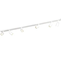 Plafoniere Moderne-Top Light Plafoniera moderna bianca 6 faretti orientabili toplight