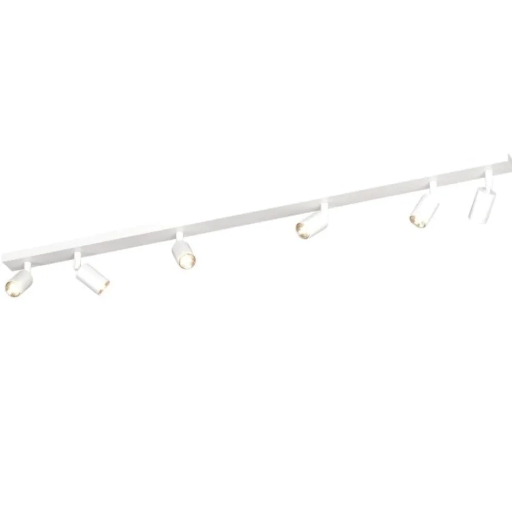 Plafoniere Moderne-Top Light Plafoniera moderna bianca 6 faretti orientabili toplight