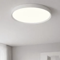 Plafoniere Moderne-Vivida International Plafoniera moderna bianca led 50w cct dimmerabile 60 cm vivida hera