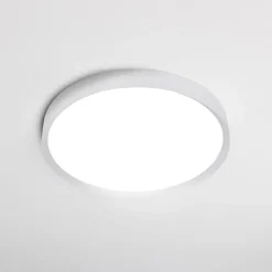Plafoniere Moderne-Vivida International Plafoniera moderna bianca led 50w cct dimmerabile 60 cm vivida hera