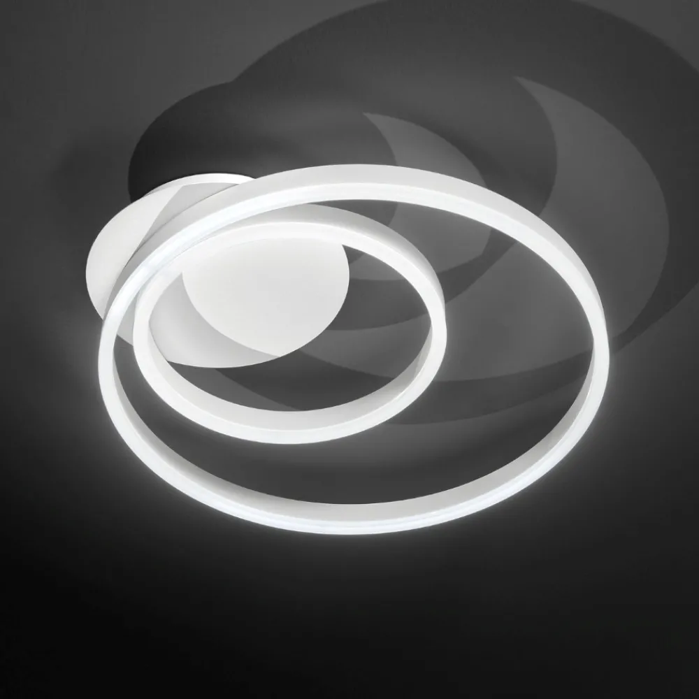 Plafoniere Moderne-Perenz Illuminazione Plafoniera moderna bianca led 42w 3000k 4000k 6000k kirko perenz