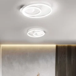 Plafoniere Moderne-Perenz Illuminazione Plafoniera moderna bianca led 42w 3000k 4000k 6000k kirko perenz