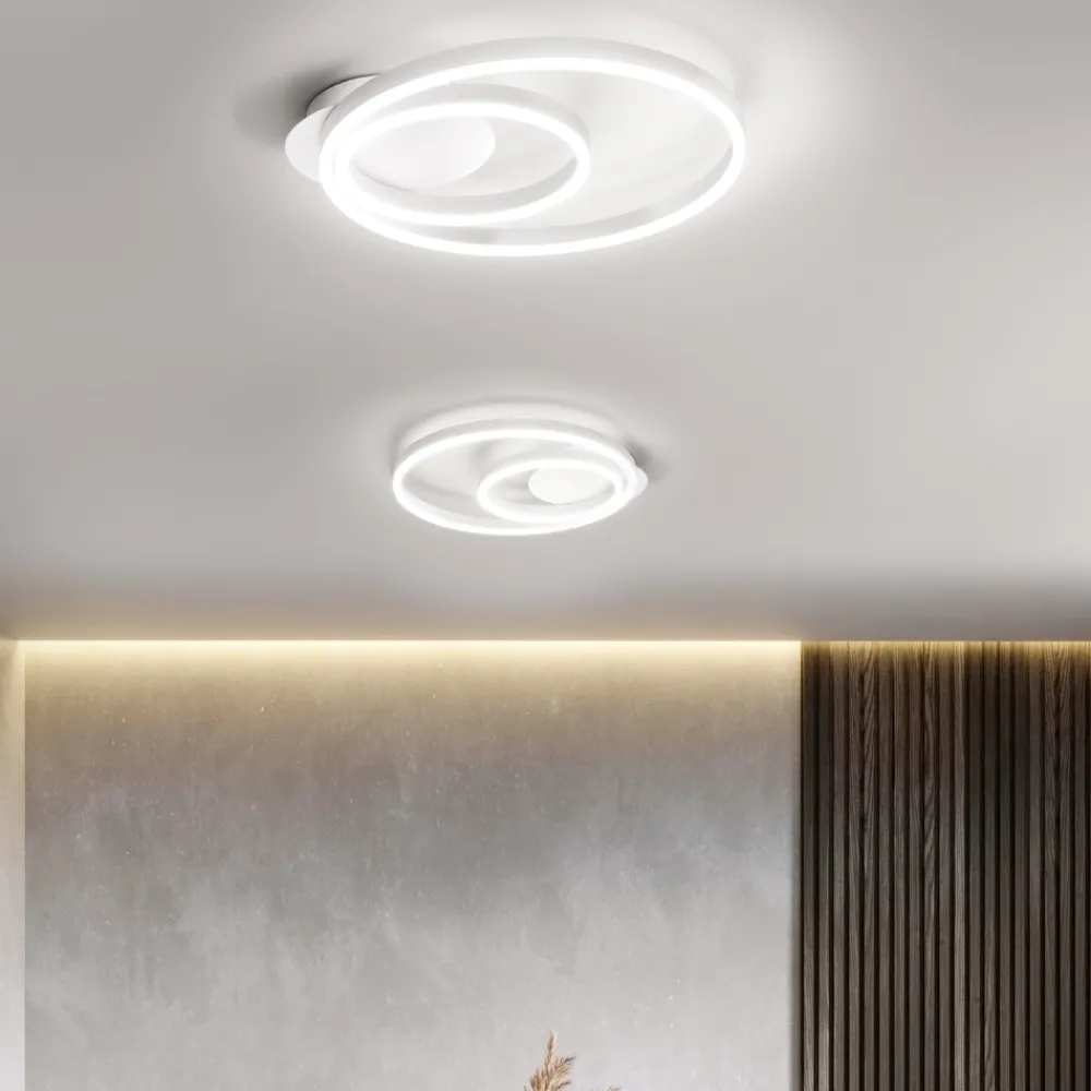 Plafoniere Moderne-Perenz Illuminazione Plafoniera moderna bianca led 42w 3000k 4000k 6000k kirko perenz