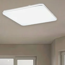 Plafoniere Moderne-Selezionato da Mazzolaluce Plafoniera moderna bianca led 4000k quadrata per ufficio