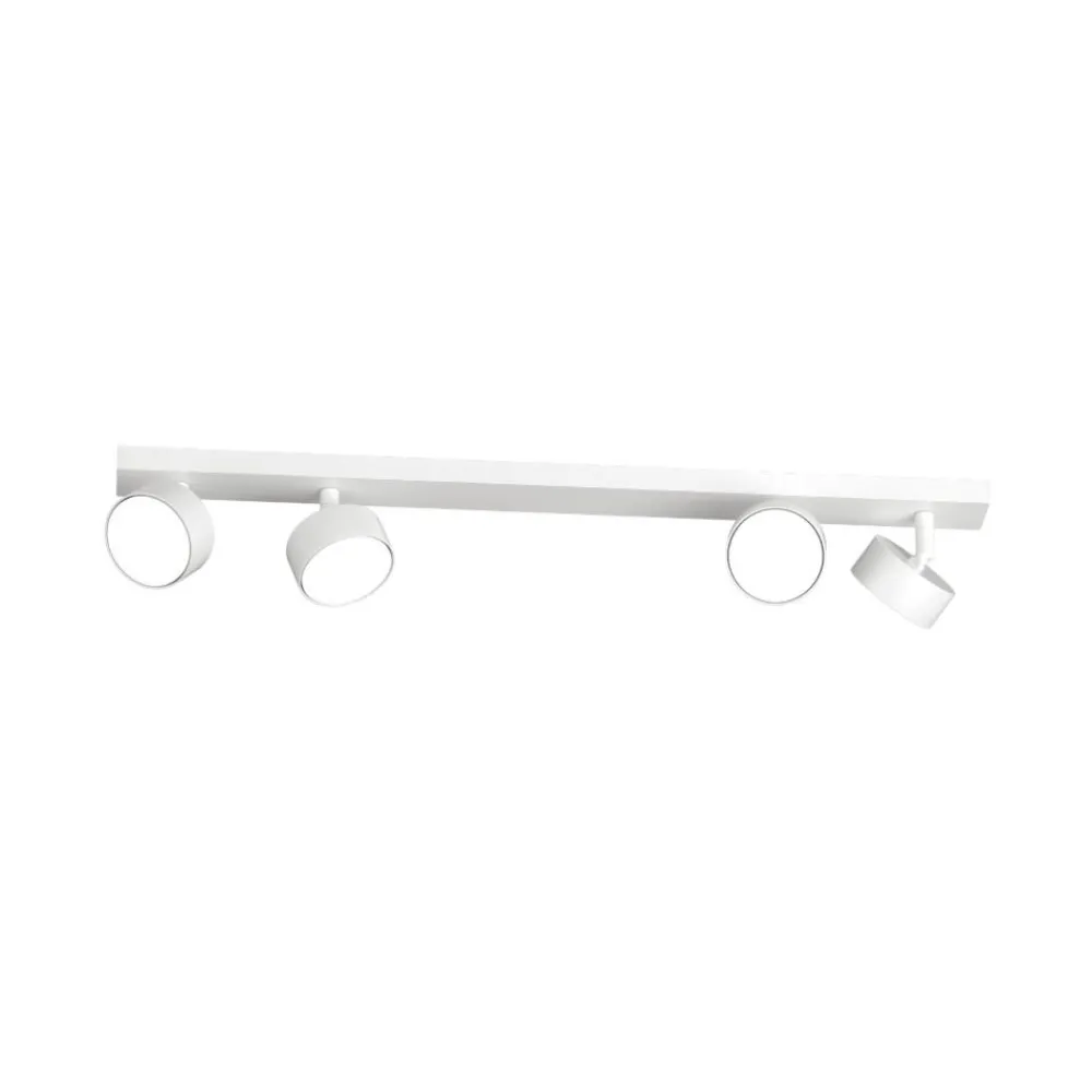 Plafoniere Moderne-Top Light Plafoniera moderna bianca 4 luci per cucina toplight