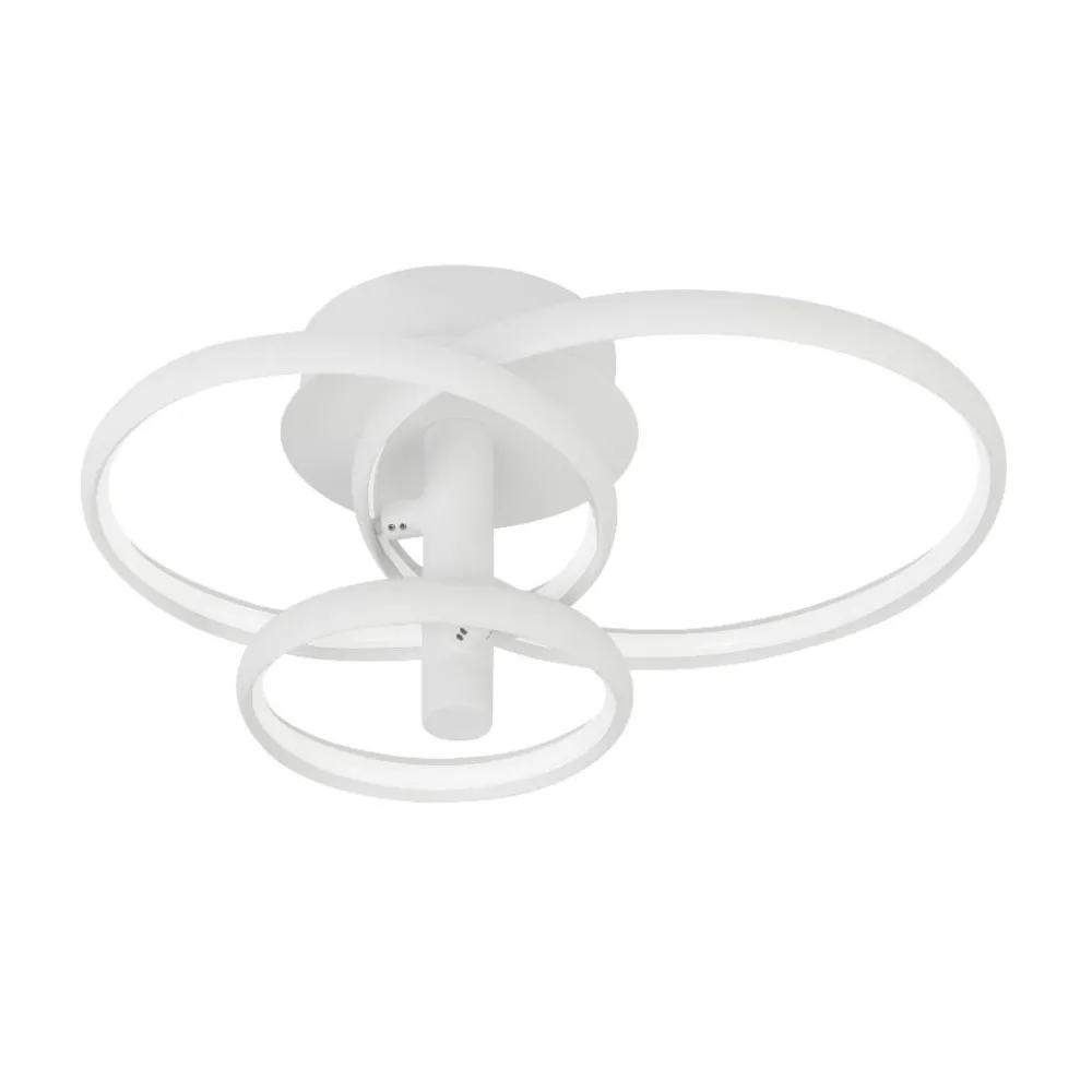 Plafoniere Moderne-Selezionato da Mazzolaluce Plafoniera moderna bianca orientabile led 3000k dimmerabile