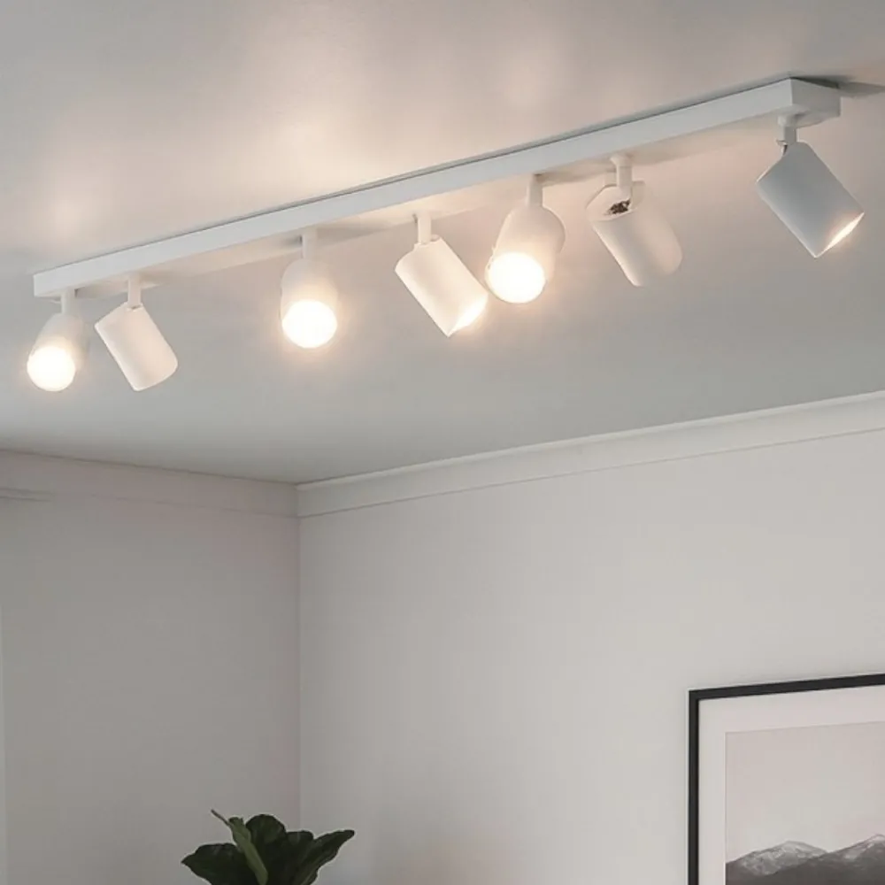Plafoniere Moderne-Top Light Plafoniera moderna bianco 7 luci orientabili toplight