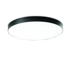 Plafoniere Moderne-Ondaluce Plafoniera moderna boiler led cct 3000k 4000k 60cm nero