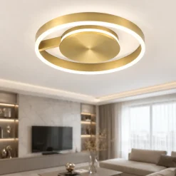 Plafoniere Moderne-Selezionato da Mazzolaluce Plafoniera moderna bronzo led 41w cct 2700k 3000k 4000k dimmerabile per camera da letto