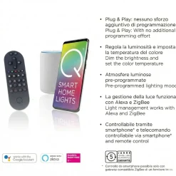 Plafoniere Moderne-Selezionato da Mazzolaluce Plafoniera moderna cerchi grigio oro nero led con telecomando app