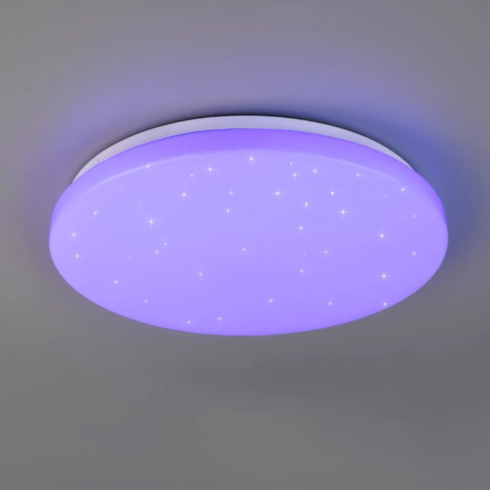 Plafoniere Moderne-Selezionato da Mazzolaluce Plafoniera moderna cielo stellato led da 3000k a 6000k rgb tonda