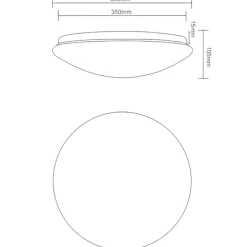 Plafoniere Moderne-Selezionato da Mazzolaluce Plafoniera moderna circolare led da 3000k a 6000k dimmerabile