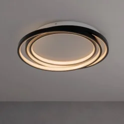 Plafoniere Moderne-Selezionato da Mazzolaluce Plafoniera moderna circolare led 3000k per camera da letto dimmerabile