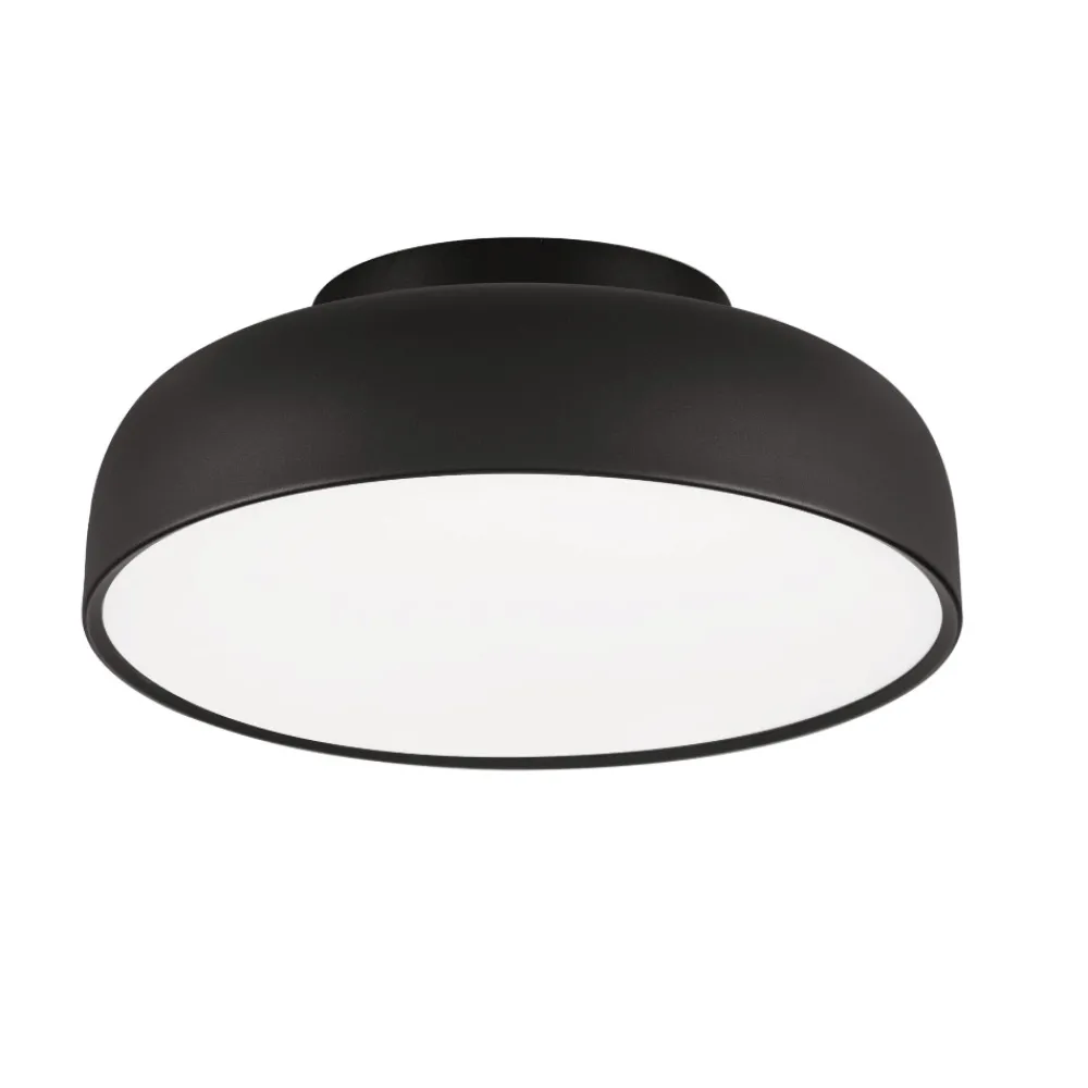 Plafoniere Moderne-Selezionato da Mazzolaluce Plafoniera moderna 40 cm nera tonda led 3000k dimmerabile per cucina