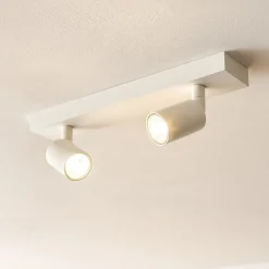 Plafoniere Moderne-Top Light Plafoniera moderna con due luci orientabili bianca toplight