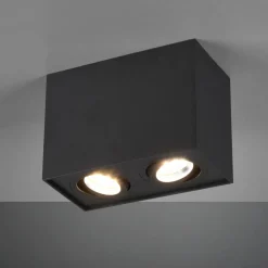 Plafoniere Moderne-Selezionato da Mazzolaluce Plafoniera moderna con faretti orientabili nera