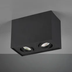 Plafoniere Moderne-Selezionato da Mazzolaluce Plafoniera moderna con faretti orientabili nera