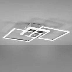 Plafoniere Moderne-Selezionato da Mazzolaluce Plafoniera moderna cromata led 4000k dimmerabile orientabile
