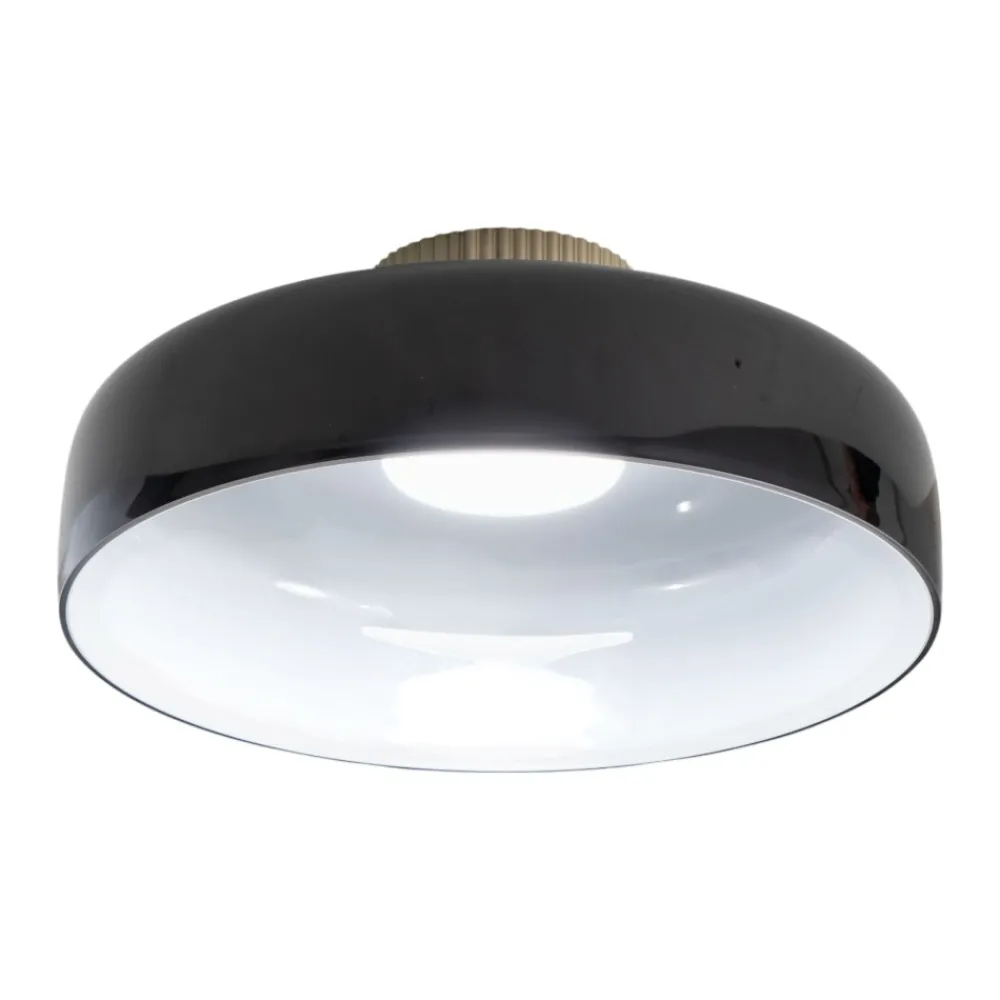 Plafoniere Moderne-Fabas Luce Plafoniera moderna cupola di vetro nero lunar
