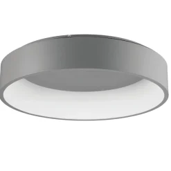 Plafoniere Moderne-Selezionato da Mazzolaluce Plafoniera moderna da cucina rotonda anello grigio 42w 4200k