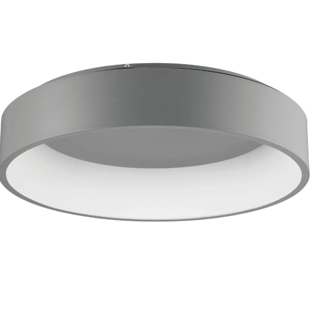 Plafoniere Moderne-Selezionato da Mazzolaluce Plafoniera moderna da cucina rotonda anello grigio 42w 4200k