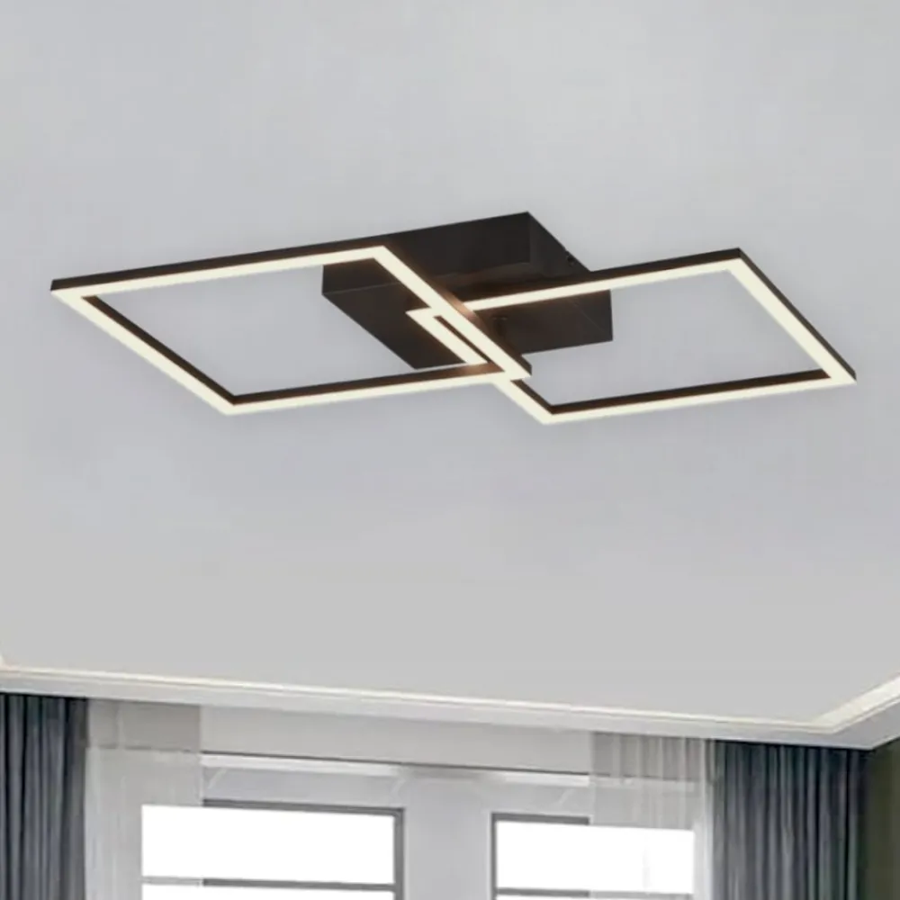 Plafoniere Moderne-Selezionato da Mazzolaluce Plafoniera moderna da salotto led 3000k orientabile