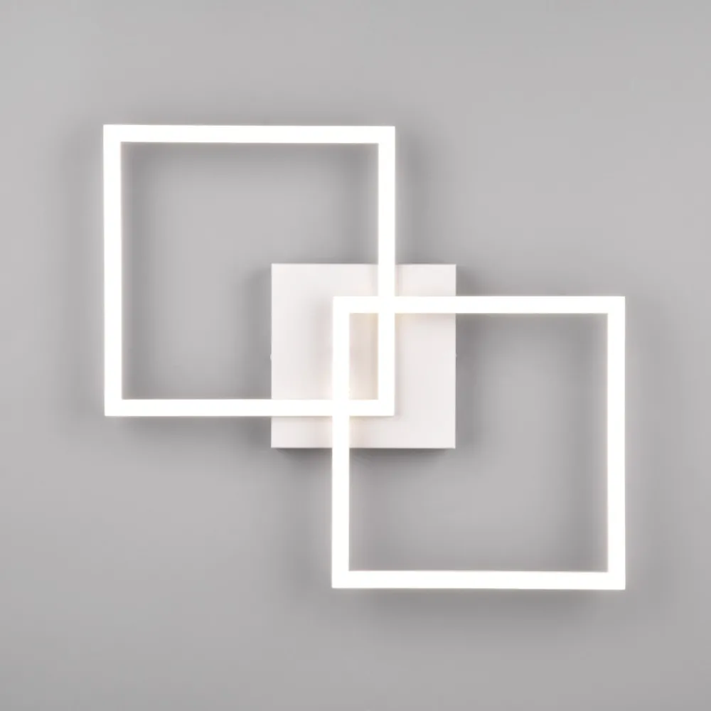 Plafoniere Moderne-Selezionato da Mazzolaluce Plafoniera moderna da salotto led 4000k orientabile bianca