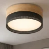 Plafoniere Moderne-Selezionato da Mazzolaluce Plafoniera moderna da soffitto quercia nero per soggiorno