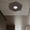 Plafoniere Moderne-Top Light Plafoniera moderna esagonale marrone hexagon