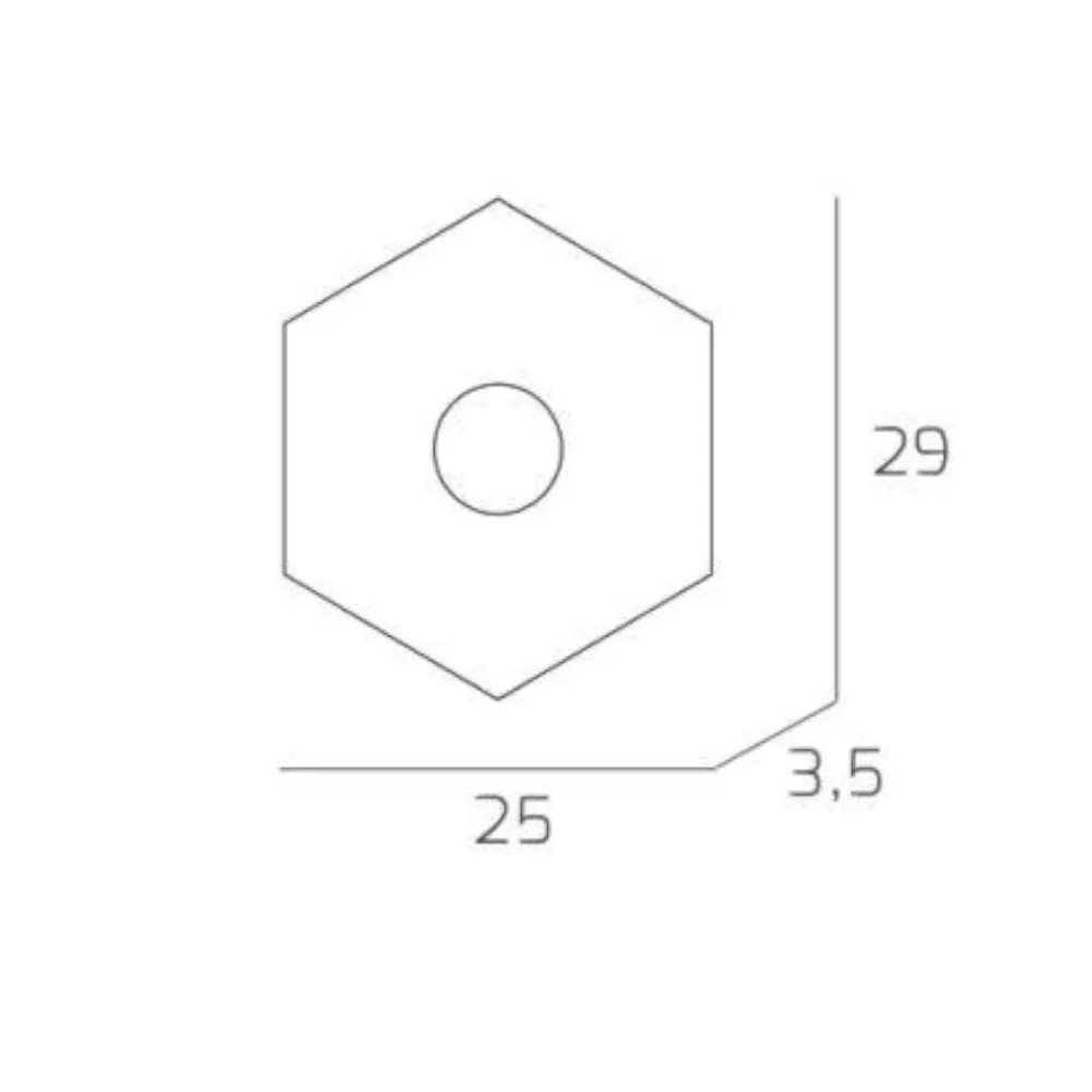 Plafoniere Moderne-Top Light Plafoniera moderna esagonale marrone hexagon