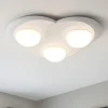 Plafoniere Moderne-Sforzin Illuminazione Plafoniera moderna gesso pitturabile bianca sforzin pitane