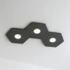 Plafoniere Moderne-Top Light Plafoniera moderna grigio antracite toplight hexagon