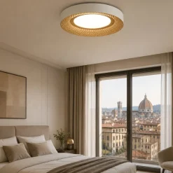 Plafoniere Moderne-Perenz Illuminazione Plafoniera moderna hive led 40w 3000k 4000k bianco oro perenz