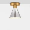 Plafoniere Moderne-Selezionato da Mazzolaluce Plafoniera moderna in vetro fume' led 3000k