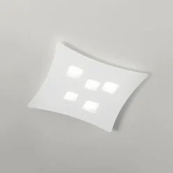 Plafoniere Moderne-Gea Luce Plafoniera moderna isotta bianca