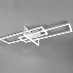 Plafoniere Moderne-Selezionato da Mazzolaluce Plafoniera moderna led dimmerabile 4000k 34w bianca