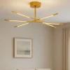 Plafoniere Moderne-Selezionato da Mazzolaluce Plafoniera moderna led 3000k dimmerabile ottone orientabile