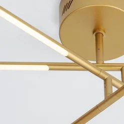 Plafoniere Moderne-Selezionato da Mazzolaluce Plafoniera moderna led 3000k dimmerabile ottone orientabile