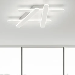 Plafoniere Moderne-Selezionato da Mazzolaluce Plafoniera moderna led 3000k dimmerabile bianca design
