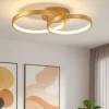 Plafoniere Moderne-Selezionato da Mazzolaluce Plafoniera moderna led 3000k foglia oro per salotto