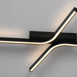 Plafoniere Moderne-Selezionato da Mazzolaluce Plafoniera moderna led 41w cct minimalista nera per ufficio