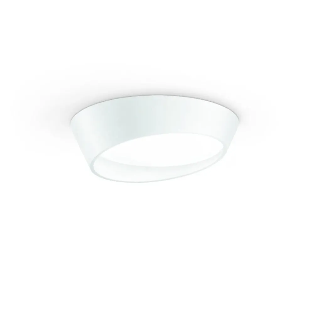 Plafoniere Moderne-Ondaluce Plafoniera moderna led 25w 3000k+4000k half bianca 31cm