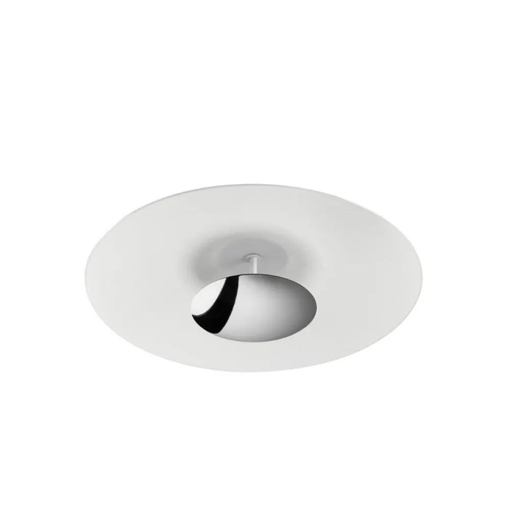 Plafoniere Moderne-Linea Light Plafoniera moderna horizon led 3000k cromo