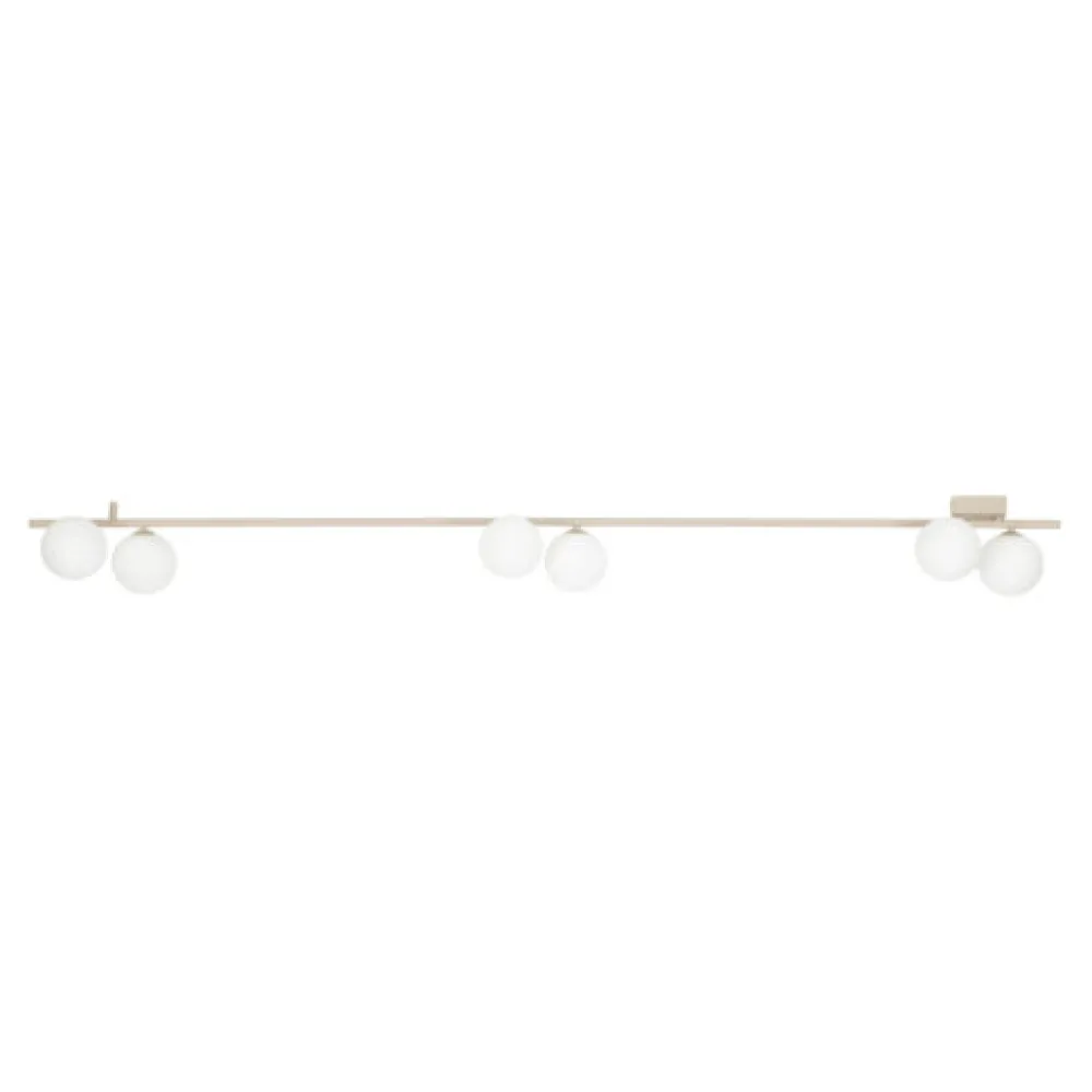 Plafoniere Moderne-Selezionato da Mazzolaluce Plafoniera moderna lunga 200 cm da soffitto colore champagne per soggiorno