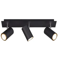 Plafoniere Moderne-Selezionato da Mazzolaluce Plafoniera moderna minimal con 3 faretti per salotto