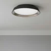 Plafoniere Moderne-Selezionato da Mazzolaluce Plafoniera moderna nera e marrone led 3000k dimmerabile