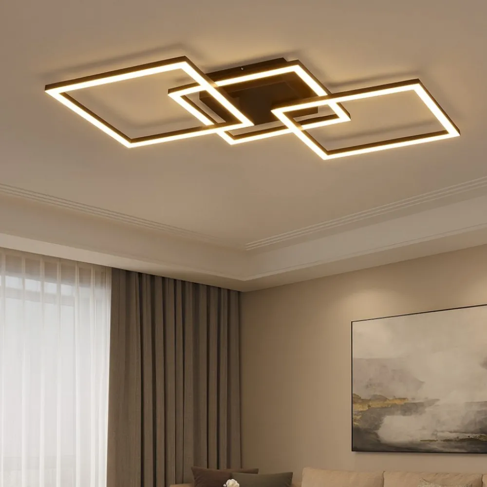 Plafoniere Moderne-Selezionato da Mazzolaluce Plafoniera moderna nera led 3000k orientabile